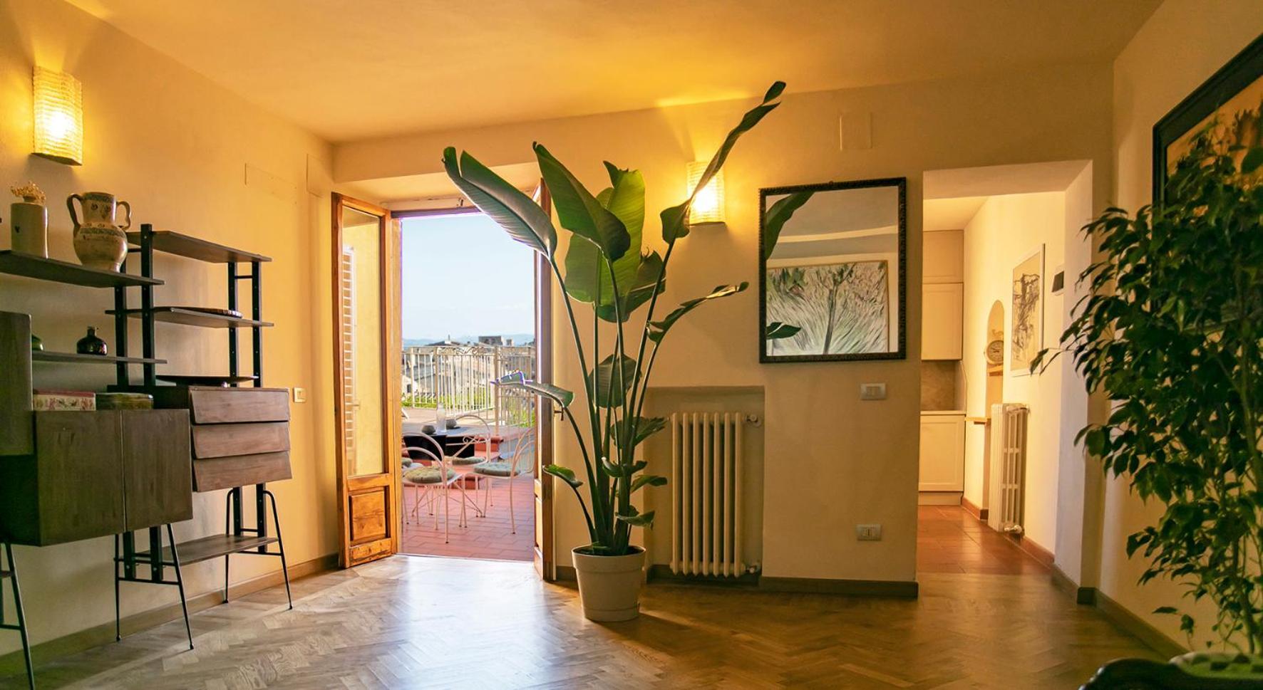 Appartamento Le Palme Con Terrazze In Centro San Gimignano Kültér fotó