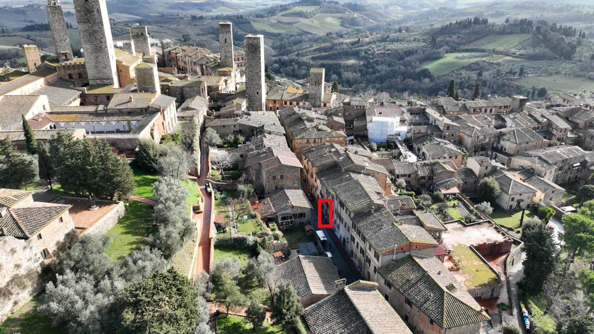 Appartamento Le Palme Con Terrazze In Centro San Gimignano Kültér fotó